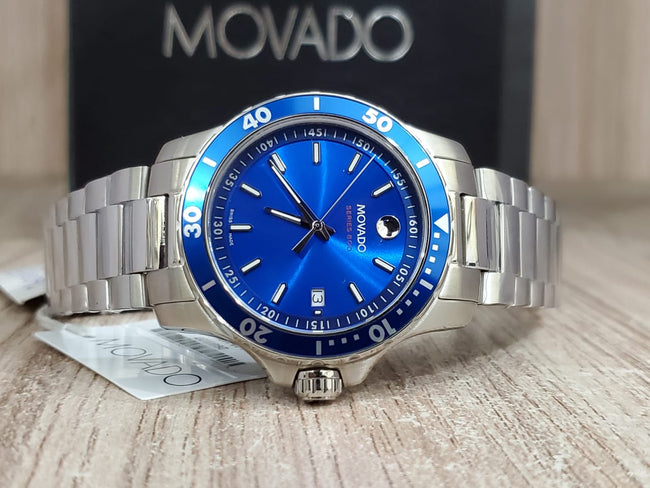 MOVADO Series 800 Blue Dial Stainless Steel Men's Watch 2600137 Main Image