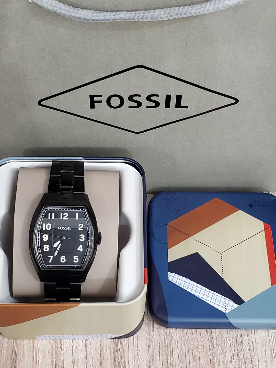 FOSSIL Narrator Black Dial Black PVD Steel Men's Watch FS4883