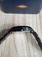 FOSSIL Narrator Black Dial Black PVD Steel Men's Watch FS4883