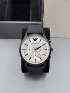 EMPORIO ARMANI Chronograph Quartz Silver Dial Men’s Watch AR11048