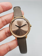 Nixon Kensington Rose-Gold Brown Dial Leather Ladies Watch A108-2214
