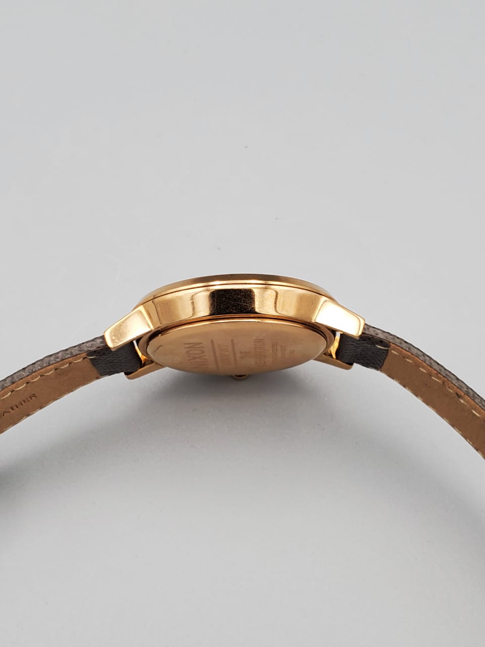 Nixon Kensington Rose-Gold Brown Dial Leather Ladies Watch A108-2214