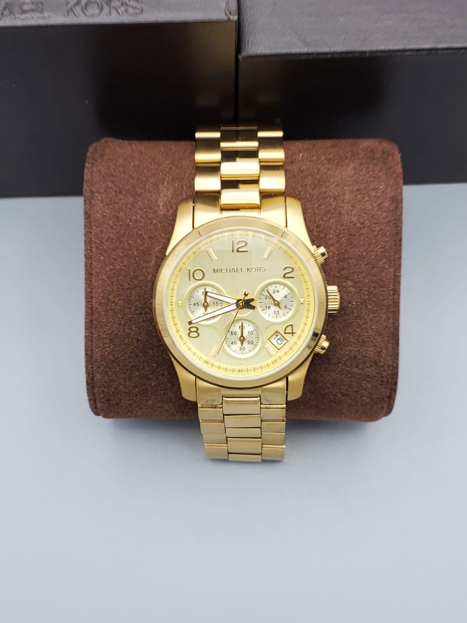 MICHAEL KORS Midsized Chronograph Gold-tone Ladies Watch MK5055