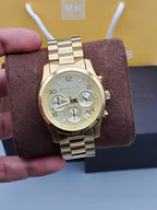 MICHAEL KORS Midsized Chronograph Gold-tone Ladies Watch MK5055
