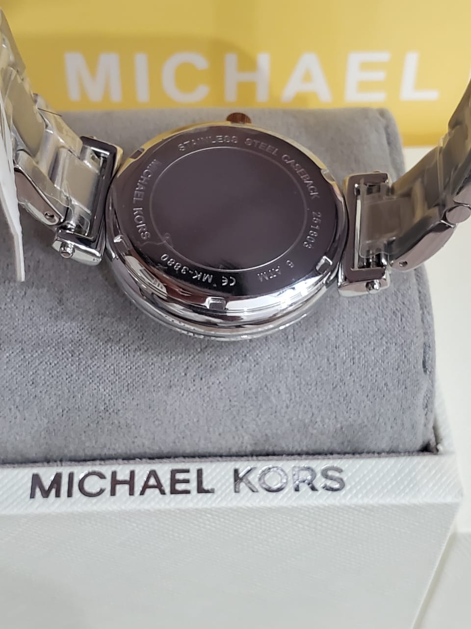 MICHAEL KORS Sofie Crystal Silver Dial Two-tone Ladies Watch MK3880