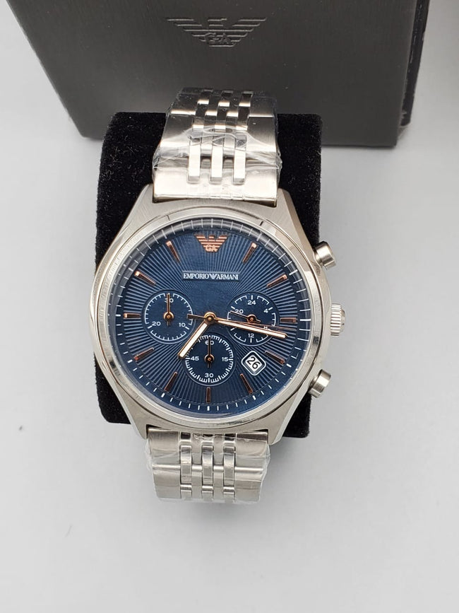 EMPORIO ARMANI Chronograph Blue Dial Men's Watch AR1974 Hover Image