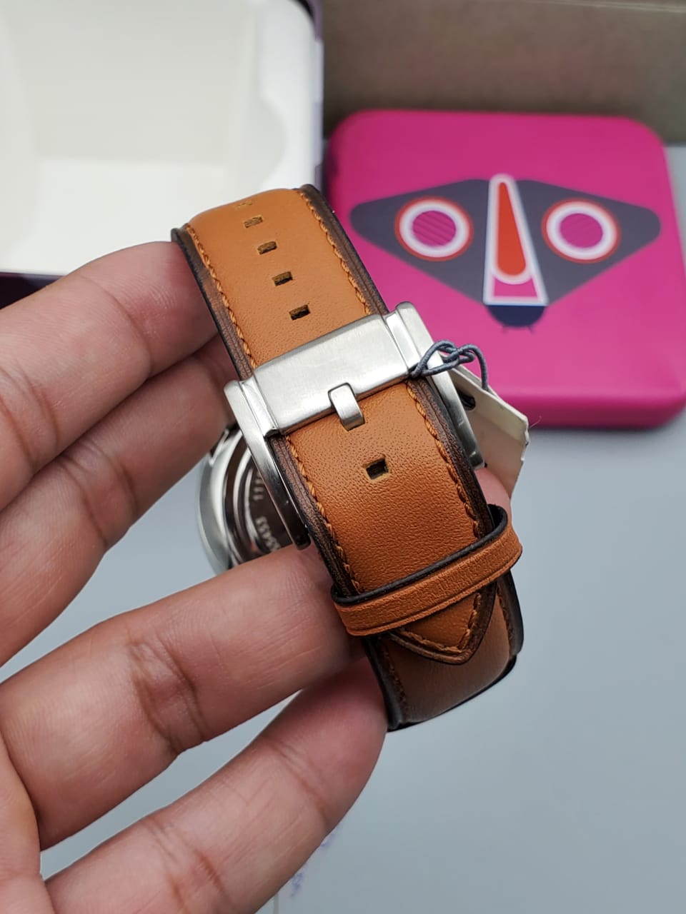 Fossil Neutra Chronograph Brown Leather Watch FS5453