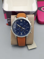 Fossil Neutra Chronograph Brown Leather Watch FS5453