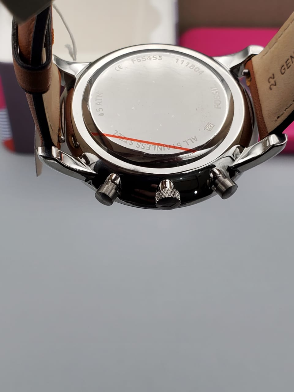 Fossil Neutra Chronograph Brown Leather Watch FS5453