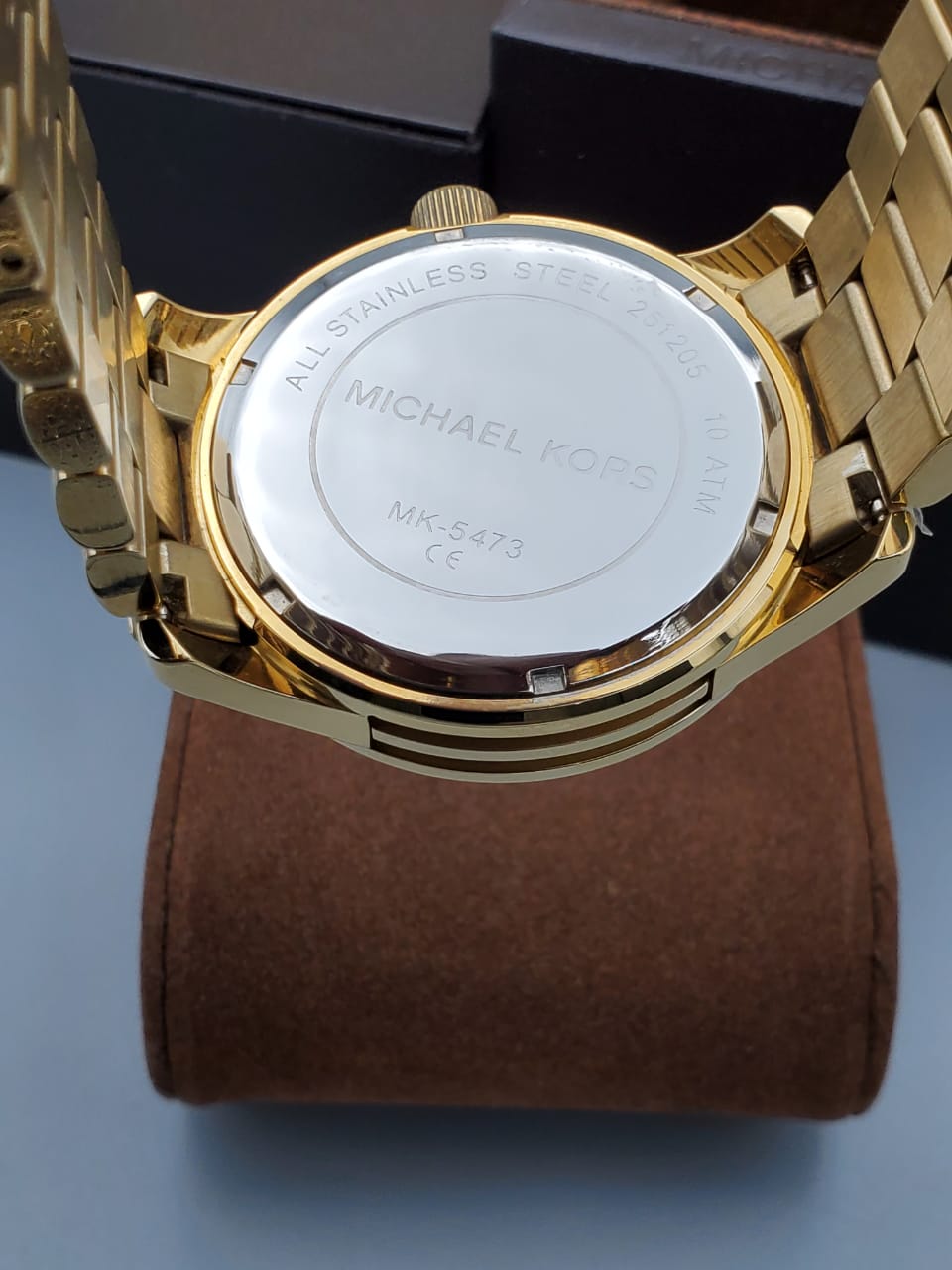 MICHAEL KORS Runway Quartz Gold-tone Bracelet Champagne Dial Ladies Watch MK5473