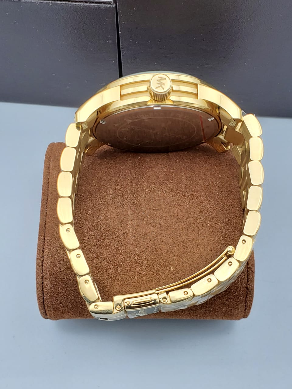 MICHAEL KORS Runway Quartz Gold-tone Bracelet Champagne Dial Ladies Watch MK5473