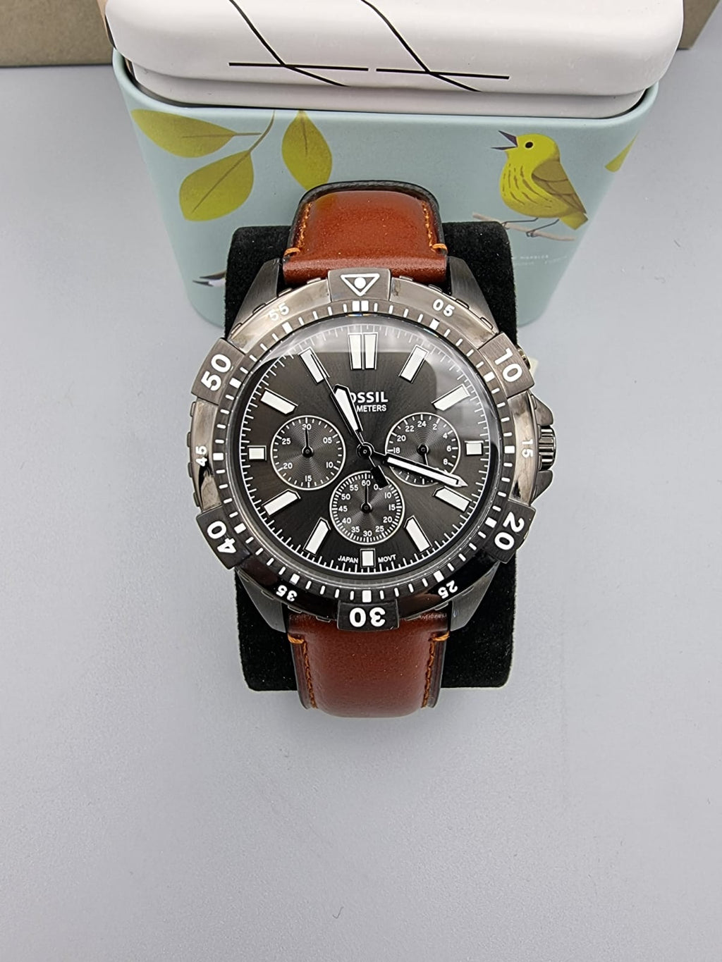 Fossil Garrett Analog Grey Dial Men's Watch-FS5770