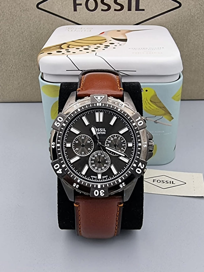 Fossil Garrett Analog Grey Dial Men's Watch-FS5770 Main Image