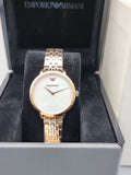 Emporio Armani Women’s Analog Stainless Steel Mother of pearl Dial 32mm Watch AR11158