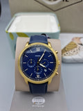 Fossil  Neutra Chronograph Navy Leather Watch