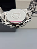 Emporio Armani Men's Black Dial Stainless Steel Band Watch - Ar5855, Analog Display, Japanese Chronograph Quartz Movement