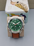Fossil Bronson Analog Green Dial Men's Watch-FS5738