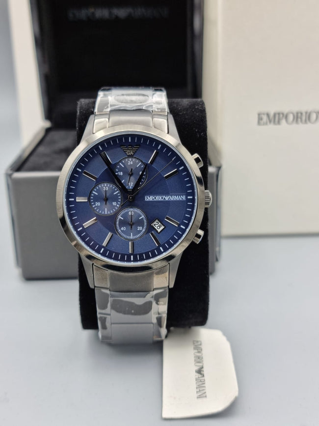 EMPORIO ARMANI Armani Renato Chronograph Quartz Blue Dial Men's Watch AR11215 Main Image