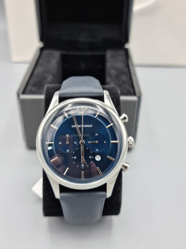 EMPORIO ARMANI Lambda Chronograph Quartz Blue Dial Men's Watch AR11018 Main Image