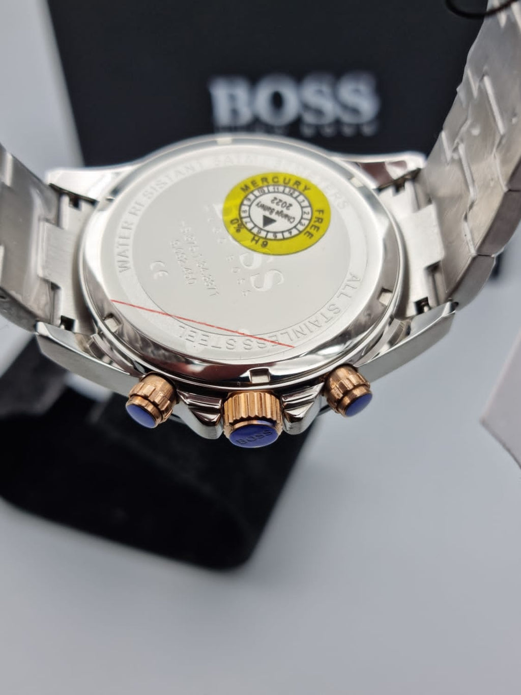Hugo Boss Men’s Analog Stainless Steel Black Dial 45mm Watch 1513757