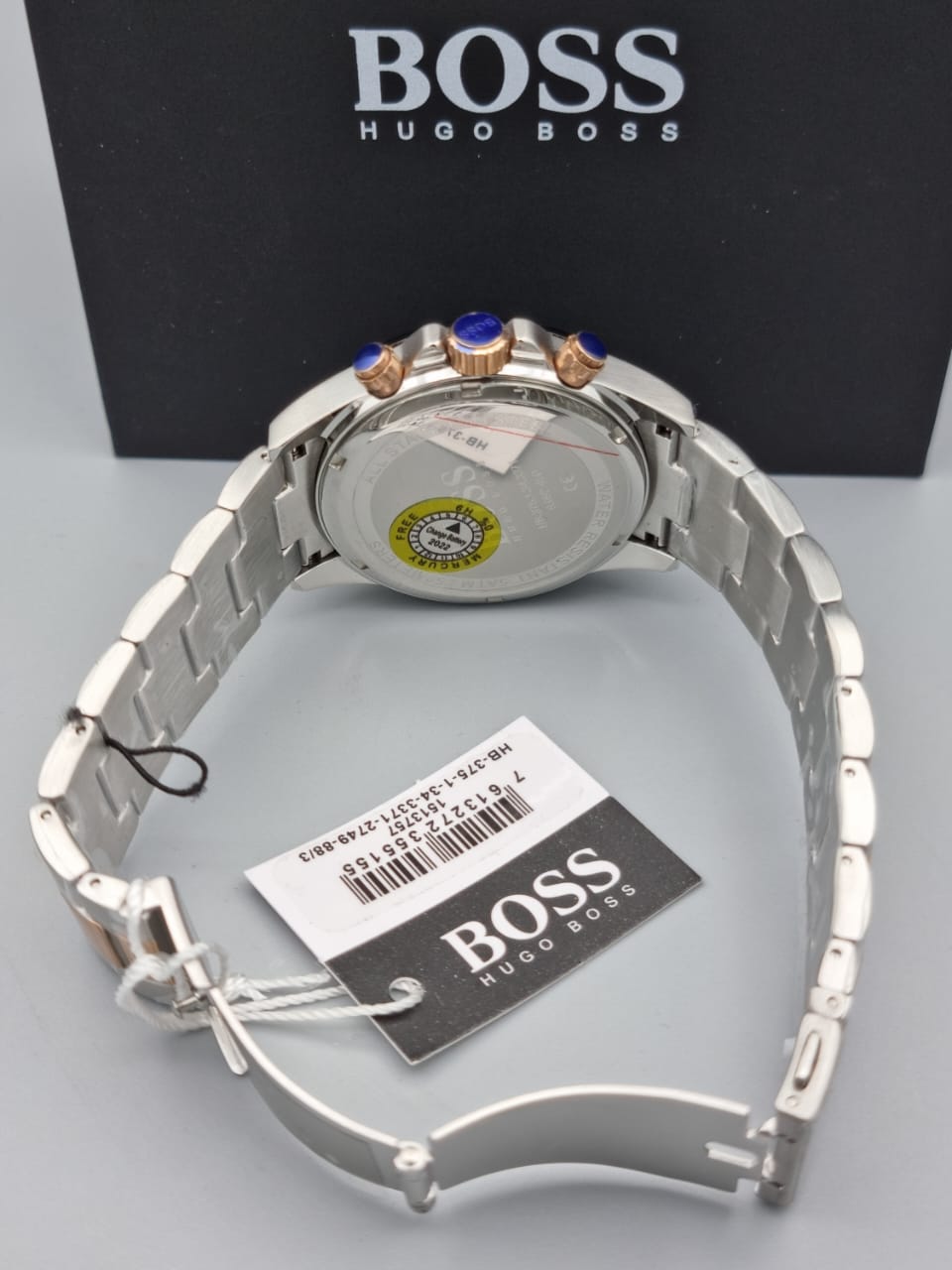 Hugo Boss Men’s Analog Stainless Steel Black Dial 45mm Watch 1513757