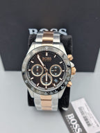 Hugo Boss Men’s Analog Stainless Steel Black Dial 45mm Watch 1513757
