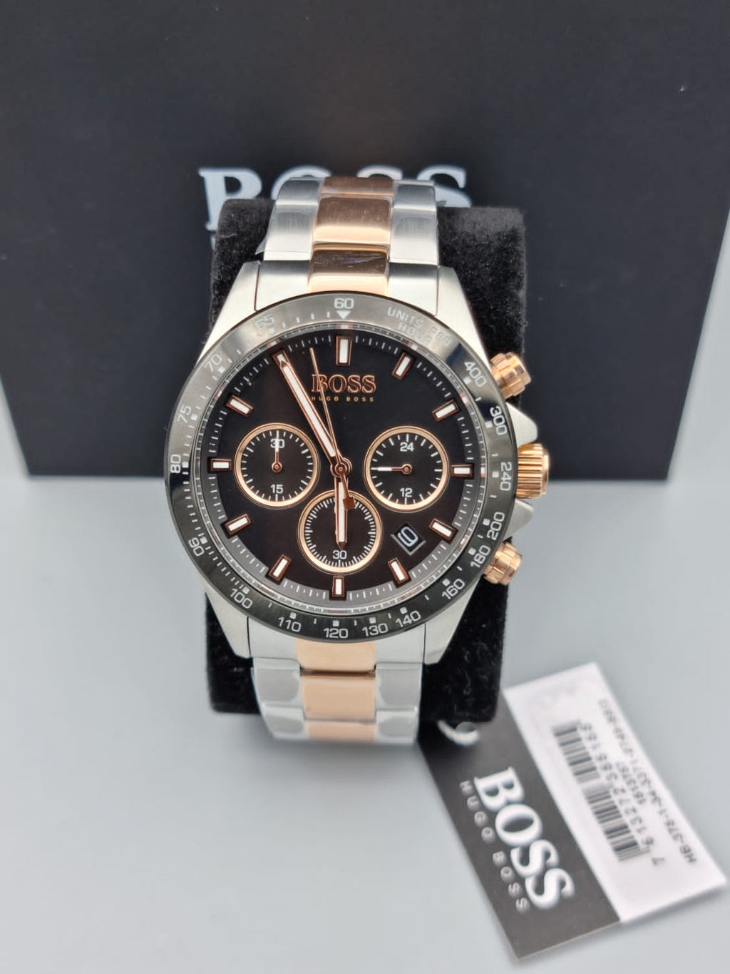 Hugo Boss Men’s Analog Stainless Steel Black Dial 45mm Watch 1513757