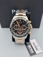 Hugo Boss Men’s Analog Stainless Steel Black Dial 45mm Watch 1513757