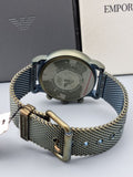 Emporio Armani Men’s Sport Quartz Stainless Steel Strap Green 43mm Watch AR11115