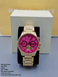 MICHAEL KORS Bailey Chronograph Pink Dial Gold-tone Ladies Watch MK5909