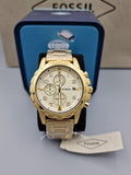 FOSSIL Dean Chronograph Champagne Dial Gold-tone Men's Watch FS4867