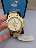 FOSSIL Dean Chronograph Champagne Dial Gold-tone Men's Watch FS4867