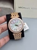 Michael Kors Women’s Quartz Stainless Steel Mother of Pearl Dial 39mm Watch MK3220