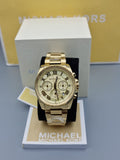 Michael Kors Women’s Quartz Chronograph Stainless Steel Gold Dial 40mm Watch MK6366