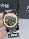 Hugo Boss Men’s Chronograph Quartz Stainless Steel Strap Black 44mm Watch 1513578