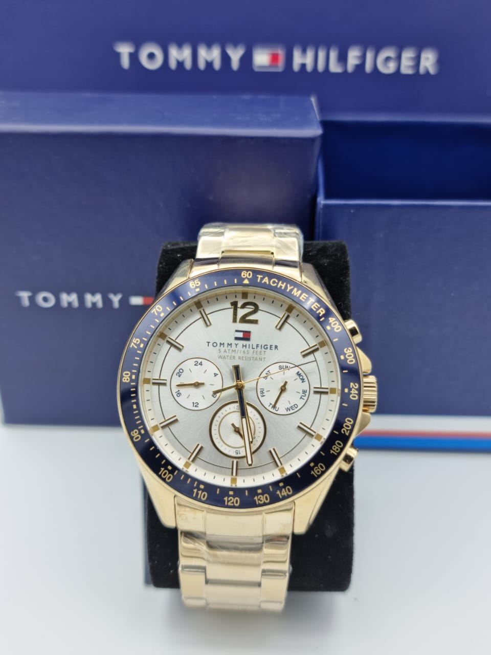Tommy Hilfiger Men’s Quartz Stainless Steel Silver Dial 46mm Watch 1791121