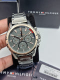 Tommy Hilfiger Men’s Quartz Stainless Steel Grey Dial 45mm Watch 1791790