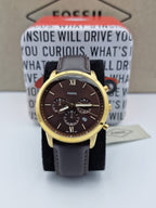 Fossil Neutra Chronograph Brown Leather Watch FS5763