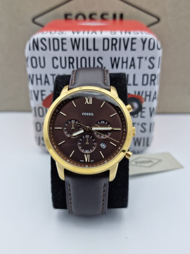 Fossil Neutra Chronograph Brown Leather Watch FS5763 Main Image