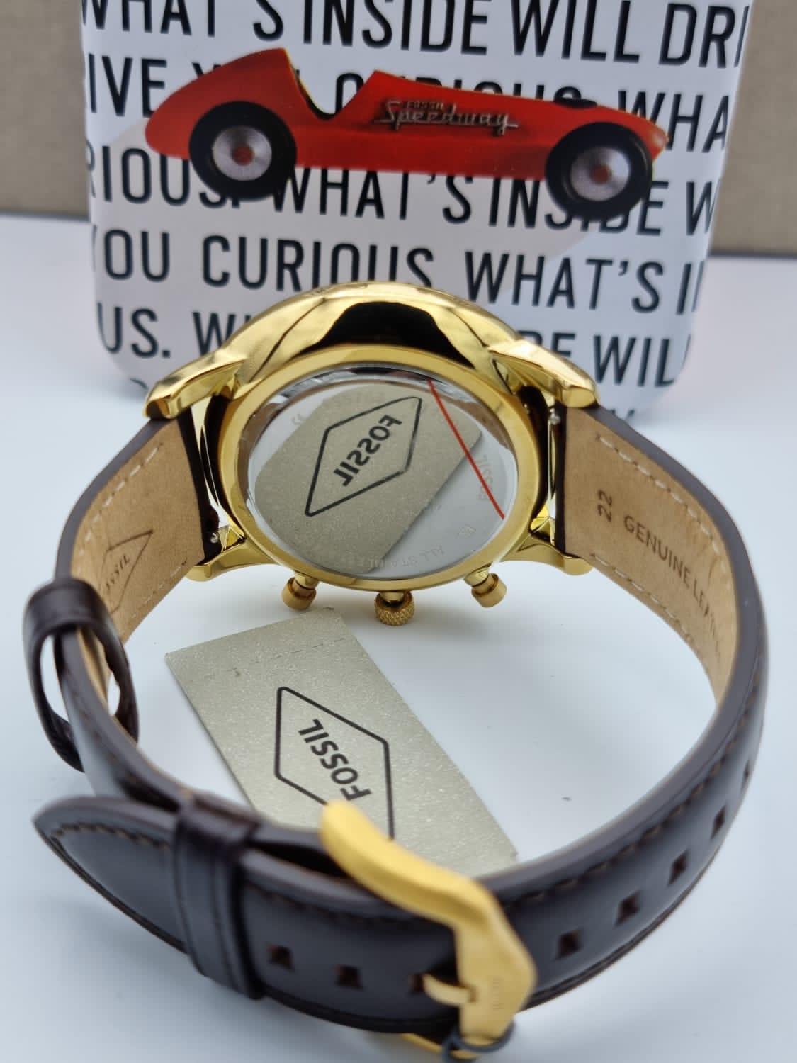 Fossil Neutra Chronograph Brown Leather Watch FS5763