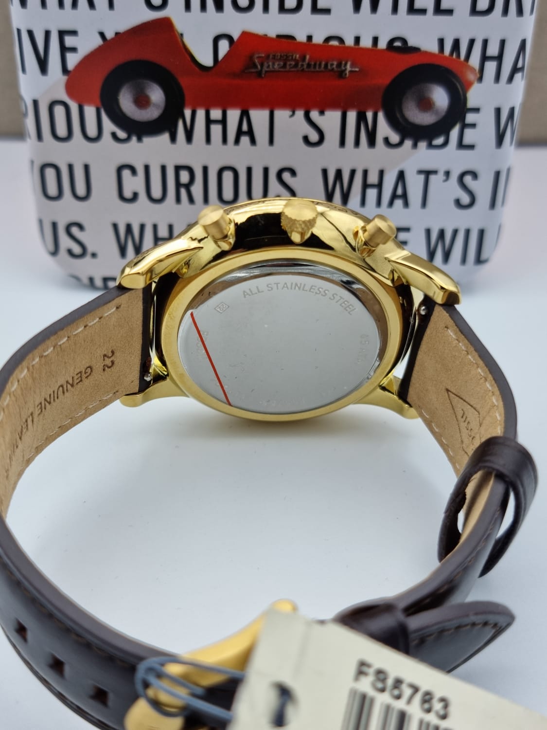 [Den niedrigsten Preis herausfordern!] Fossil Neutra Brown Leather Watch FS5763 Chronograph