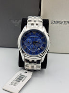 Emporio Armani Men’s Stainless Steel Blue Dial 44mm Watch AR1787