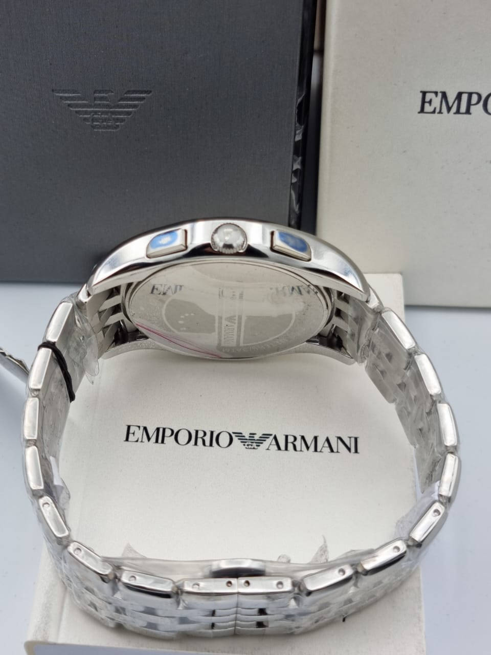 Emporio Armani Men’s Stainless Steel Blue Dial 44mm Watch AR1787