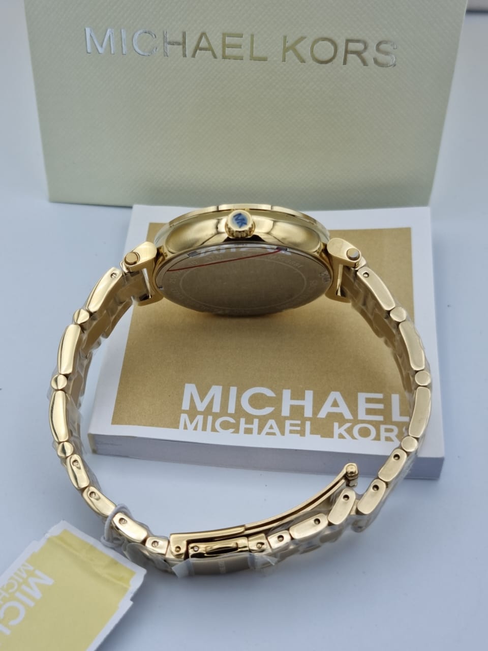MICHAEL KORS Sofie Pave Crystal Gold Dial Ladies Watch MK3881