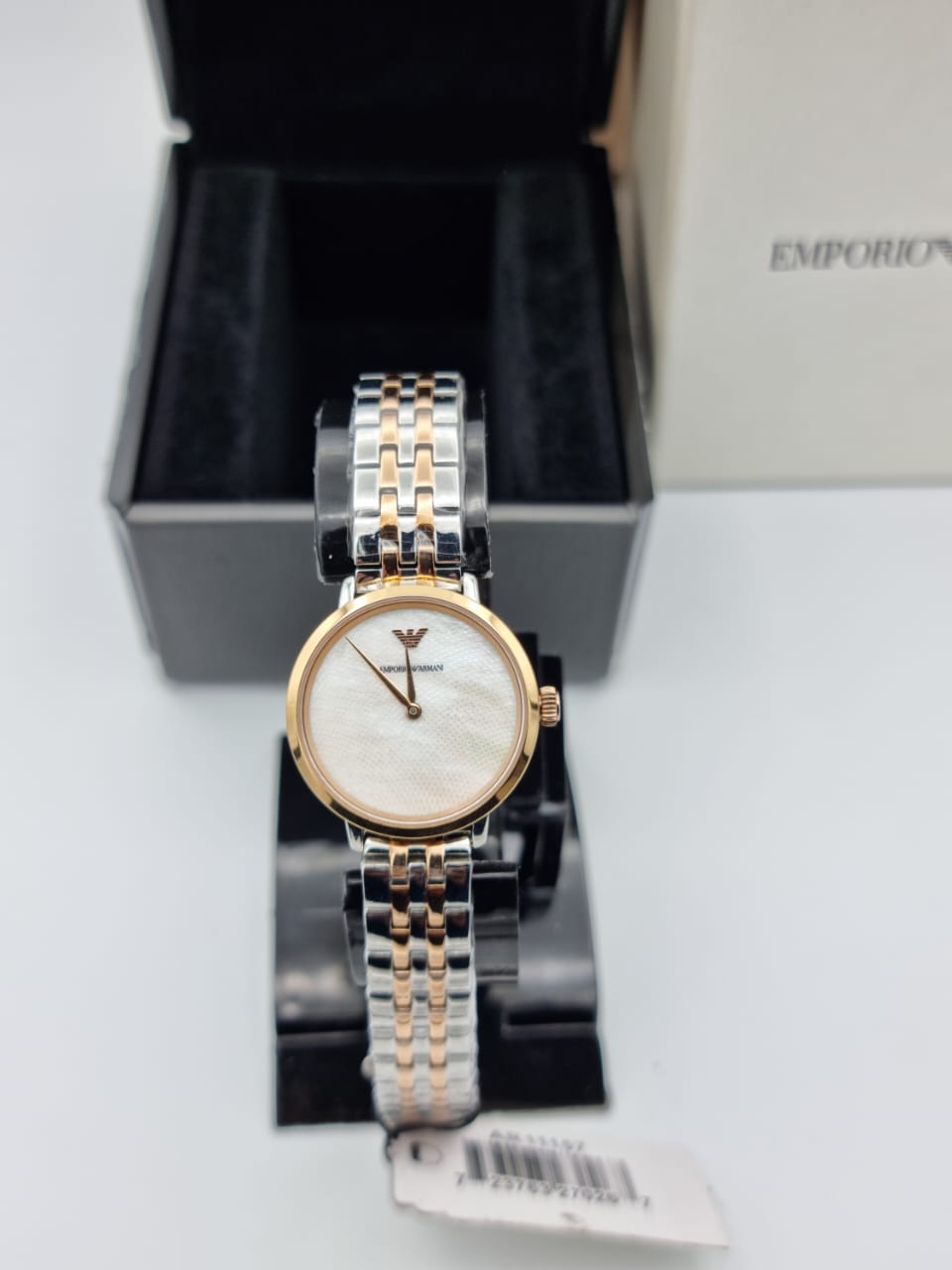 Emporio Armani Women’s Stainless Steel Mother of Pearl Dial 32mm Watch AR11157