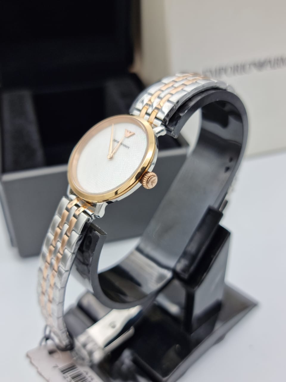 Emporio Armani Women’s Stainless Steel Mother of Pearl Dial 32mm Watch AR11157