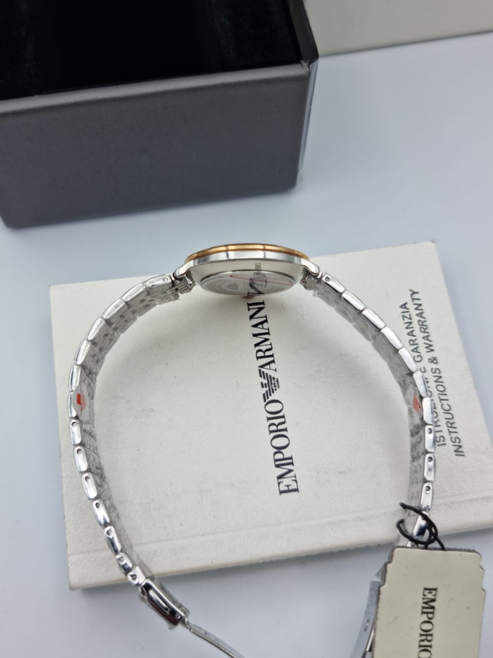 Emporio Armani Women’s Stainless Steel Mother of Pearl Dial 32mm Watch AR11157