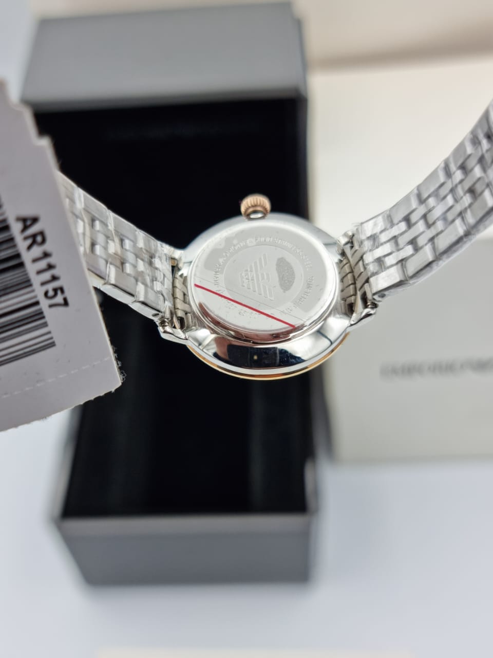 Emporio Armani Women’s Stainless Steel Mother of Pearl Dial 32mm Watch AR11157