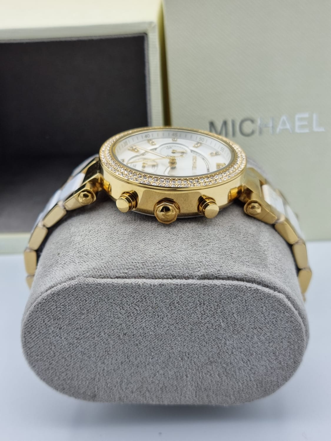 Michael Kors Parker Multi-function White Dial Ladies Watch MK6119