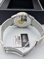 Hugo Boss Men’s Chronograph Quartz Stainless Steel White Dial 44mm Watch 1513499